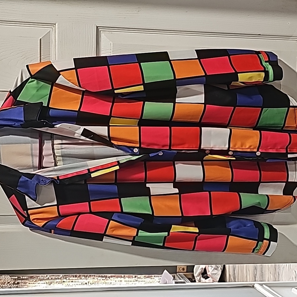 Fun Color Diced Square Shirt!